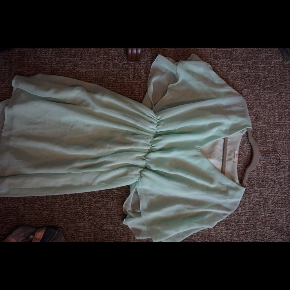 Mint Flowy Dress